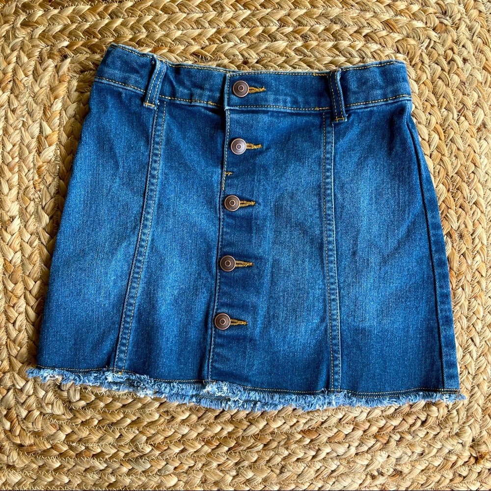 NWOT Button Front Denim Skirt